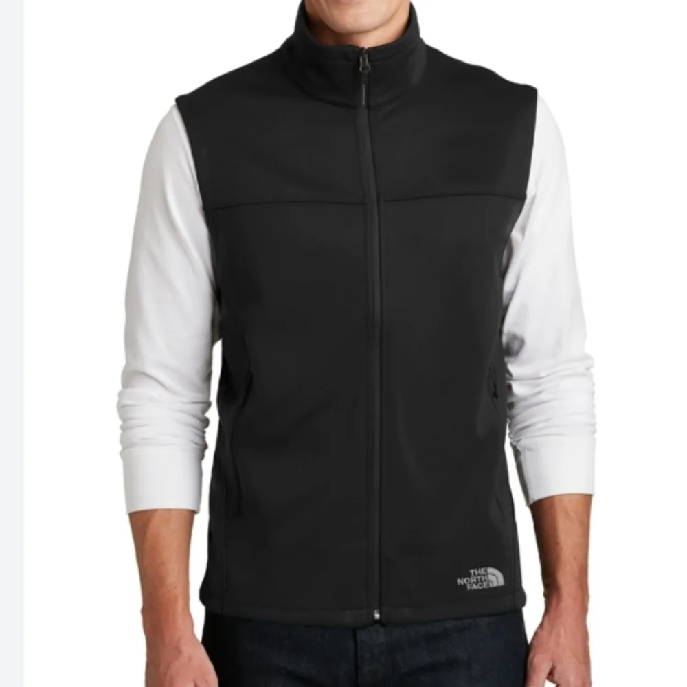 The North Face (Sz XL) Men's Black Ridgeline Soft Shell Front & Pocket Zip Vest
